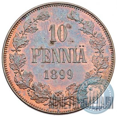 Picture 10 pennia 1899 year  