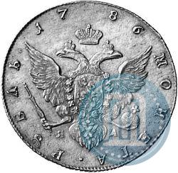 Фото 1 рубль 1786 года СПБ-ЯА 