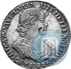 Фото 1 рубль 1719 года  "Портрет в латах"