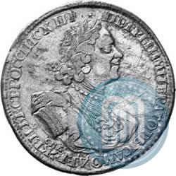 Фото 1 рубль 1724 года СПБ "Солнечный, в латах"