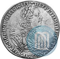 Фото 1 рубль 1725 года СПБ "Солнечный в латах"