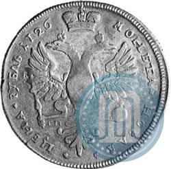 Фото 1 рубль 1726 года СПБ "Петербургский тип, портрет вправо"