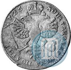 Picture Poltina 1726 year  "Petersburg type, portrait turned to the right"