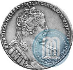 Фото 1 рубль 1734 года  "Тип 1732 года"