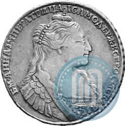 Фото 1 рубль 1734 года  "Тип 1735 года"