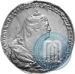Picture 1 rouble 1740 year  "Moscow type"