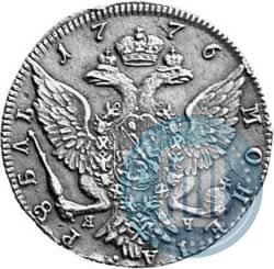 Фото 1 рубль 1776 года СПБ-ЯЧ 