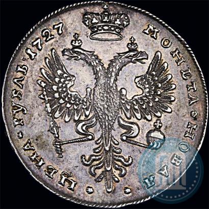 Picture 1 rouble 1727 year  "Moscow type, portrait turned to the right"
