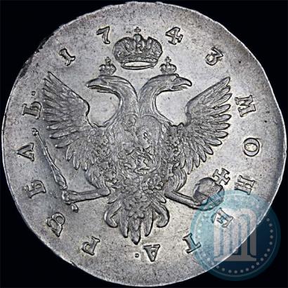 Picture 1 rouble 1743 year СПБ 