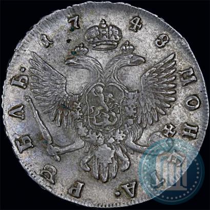 Picture 1 rouble 1748 year СПБ 