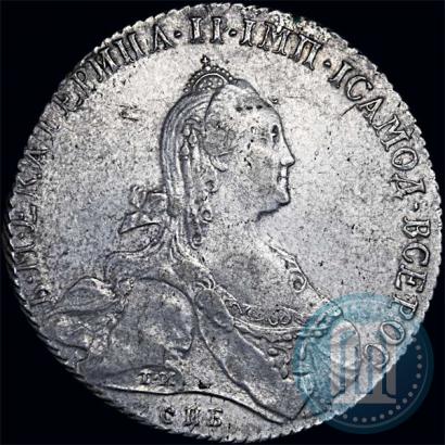Picture 1 rouble 1772 year СПБ-ЯЧ-Т.И. 