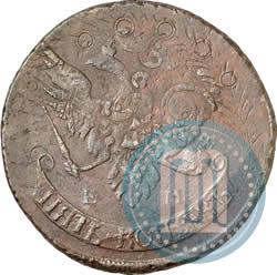 Picture 5 kopecks 1791 year ЕМ "Paul's restrike"