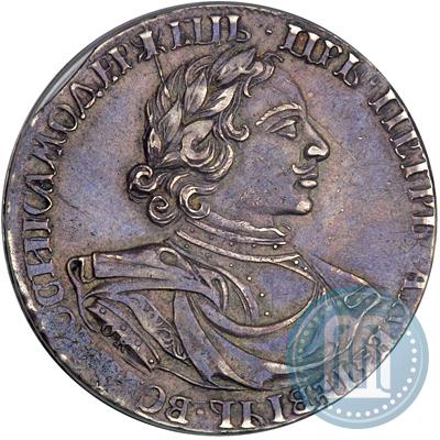 Picture 1 rouble 1719 year OK "Portrait in armour"