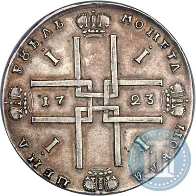 Фото 1 рубль 1723 года OK "Портрет в горностаевой мантии"