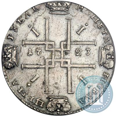 Фото 1 рубль 1723 года OK "Портрет в горностаевой мантии"