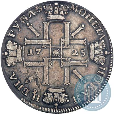 Picture 1 rouble 1725 year СПБ "Sun rouble, portrait in armour"