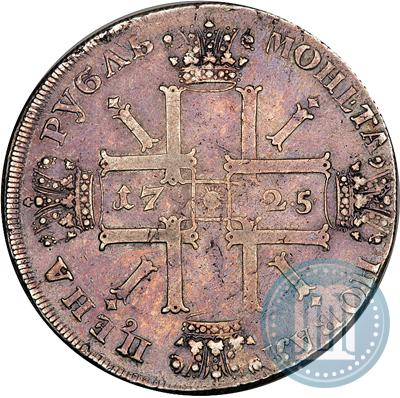 Picture 1 rouble 1725 year СПБ "Sun rouble, portrait in armour"