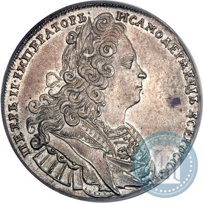 Picture 1 rouble 1728 year  "Type of 1727"