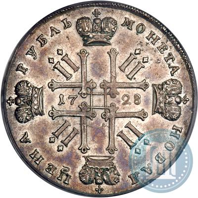 Picture 1 rouble 1728 year  "Type of 1727"