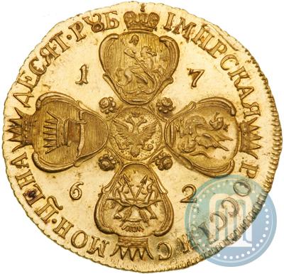 Picture 10 roubles 1762 year СПБ 