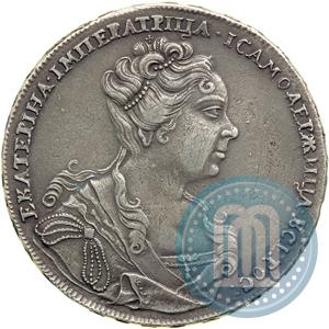 Picture 1 rouble 1726 year  "Moscow type, portrait turned to the right"