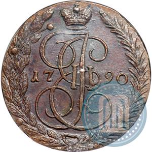 Picture 5 kopecks 1790 year ЕМ 