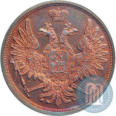 Picture 3 kopecks 1853 year ЕМ 