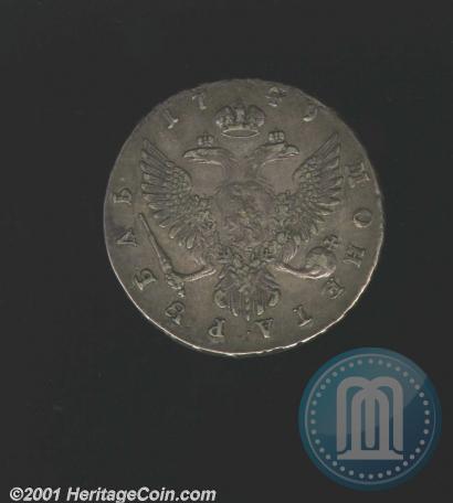 Picture 1 rouble 1749 year ММД 