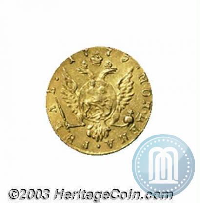 Фото 1 рубль 1779 года  