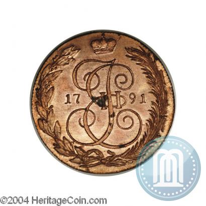 Picture 5 kopecks 1791 year КМ 