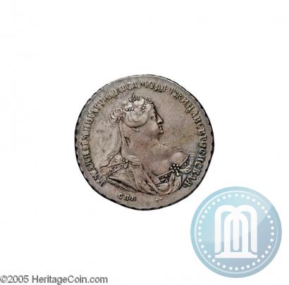 Picture 1 rouble 1740 year СПБ "Petersburg type"