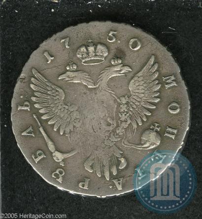 Picture 1 rouble 1750 year ММД 