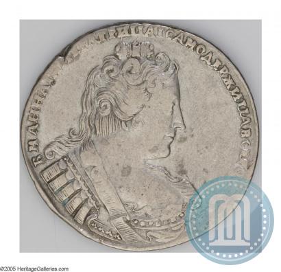 Фото 1 рубль 1733 года  