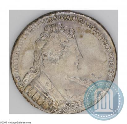 Фото 1 рубль 1733 года  