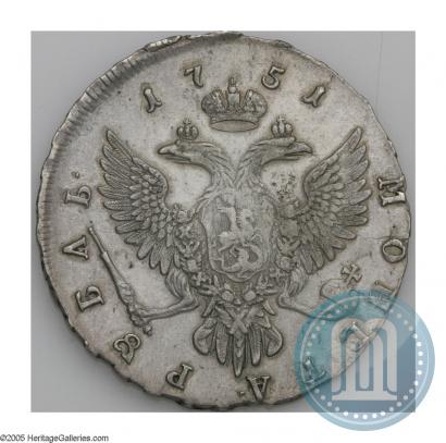 Picture 1 rouble 1751 year ММД 