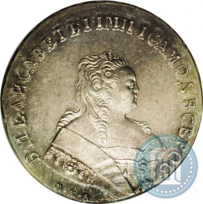 Фото 1 рубль 1749 года ММД 