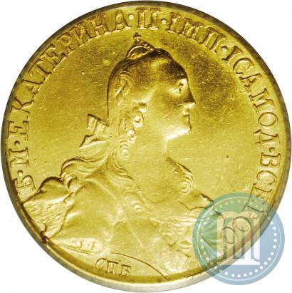 Фото 10 рублей 1769 года СПБ 