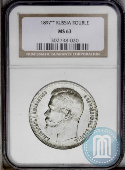 Picture 1 rouble 1897 year (**) 