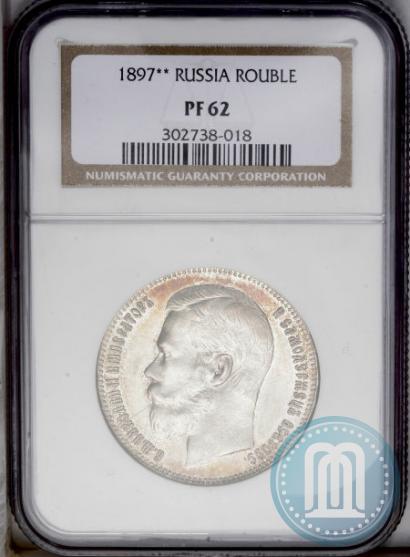 Picture 1 rouble 1897 year (**) 