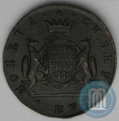 Picture 5 kopecks 1775 year КМ 