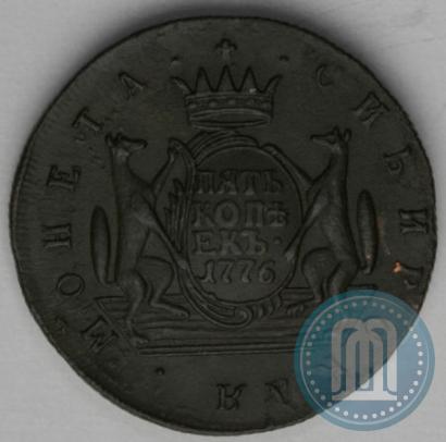 Фото 5 копеек 1776 года КМ 