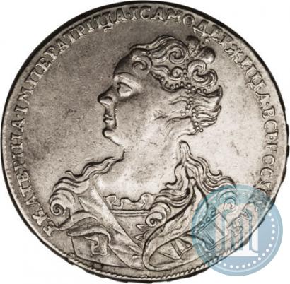 Picture 1 rouble 1726 year  "Moscow type, portrait turned to the left"