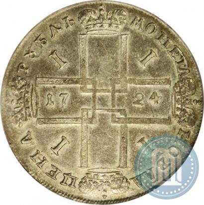 Picture 1 rouble 1724 year  "Portrait in ancient armour"
