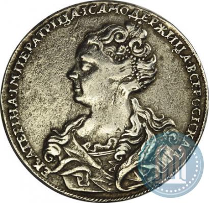 Picture 1 rouble 1726 year  "Moscow type, portrait turned to the left"
