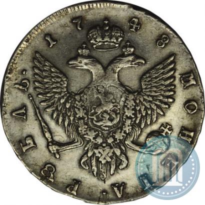Picture 1 rouble 1748 year СПБ 