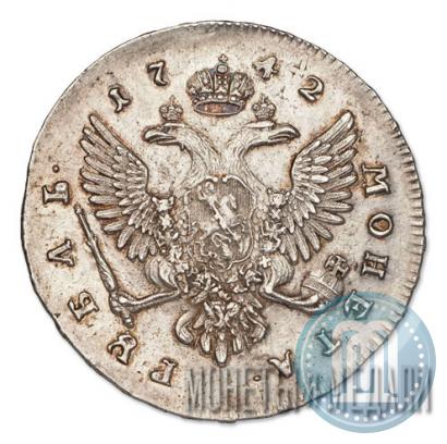 Фото 1 рубль 1742 года ММД 