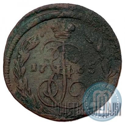 Picture 1 kopeck 1765 year ЕМ 