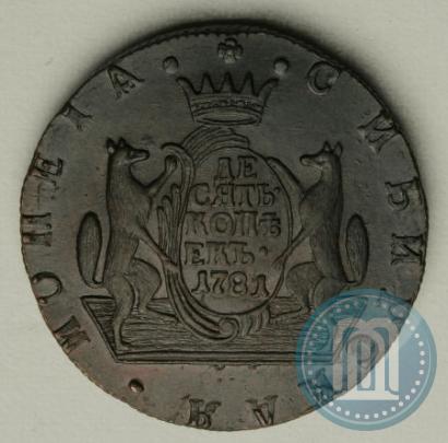 Picture 10 kopecks 1781 year КМ 