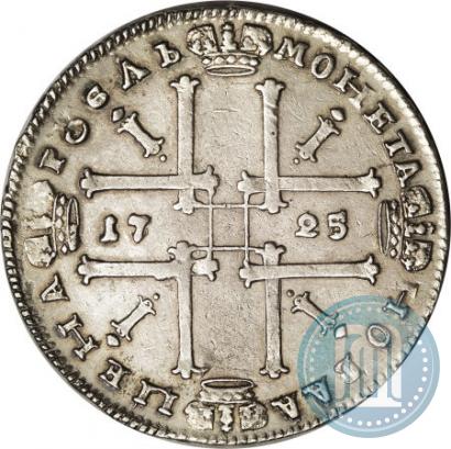Фото 1 рубль 1725 года  "Портрет в античных доспехах"