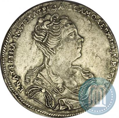 Picture 1 rouble 1726 year  "Moscow type, portrait turned to the right"